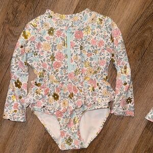 Tommy Bahama Floral Long Sleeve Swimsuit